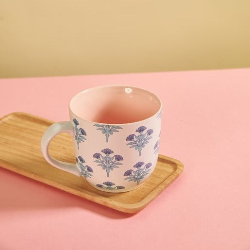 Floral Bi-Color Mug