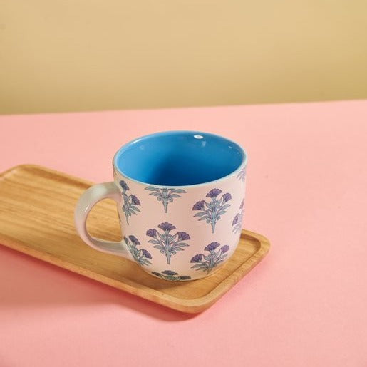 Floral Bi-Color Mug