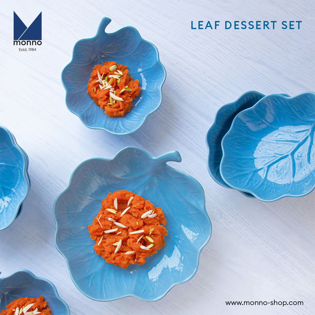 7 Pcs Leaf Dessert Set