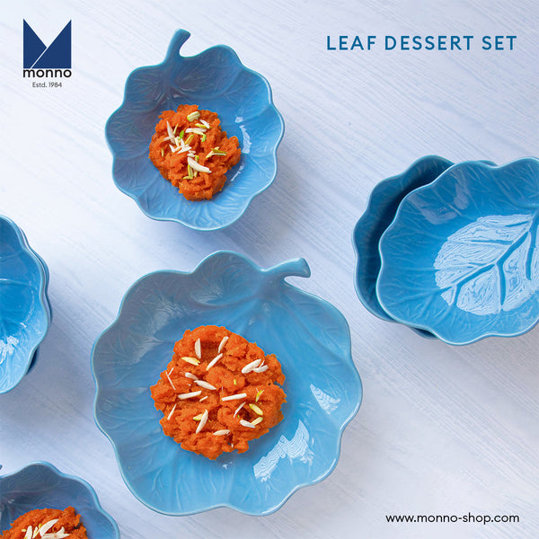 7 Pcs Leaf Dessert Set
