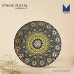 Ethnic Floral Dinner Plate